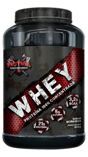 100% Whey Protein Concentrado Pure - 900g - Bruthal Sports