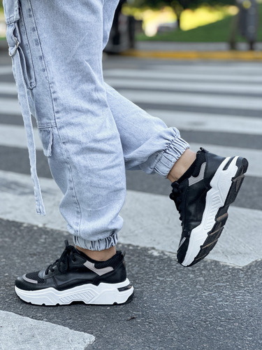 Zapatillas Sneaker Moda Mujer Plataforma Altas Bym Shoes