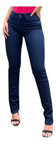 Calça Jeans Skinny Acoff Feminina Lycra Azul Dark - 36 A 52