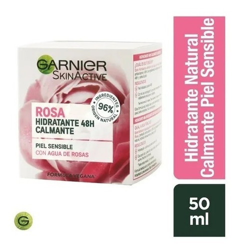 Garnier Skin Active Crema Hidrantante Natural Rosas Calmante