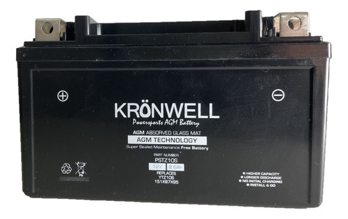Bateria Kronwell Gel Kymco 150 Agility People Ytz10s