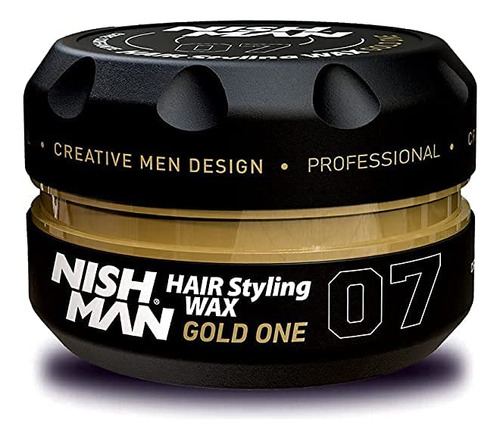 Nishman Serie De Peluqueria (07 Gold One Aqua Wax, 5.1 Fl Oz