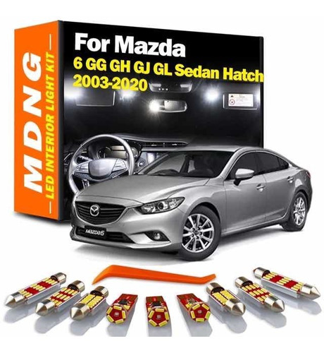 Led Premium Interior Mazda 6 2014 2018 + Herramienta 12 Leds