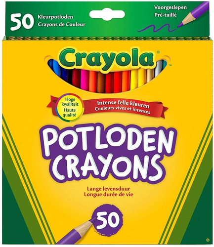 Lápices De Colores Crayola, 50 Unidades 