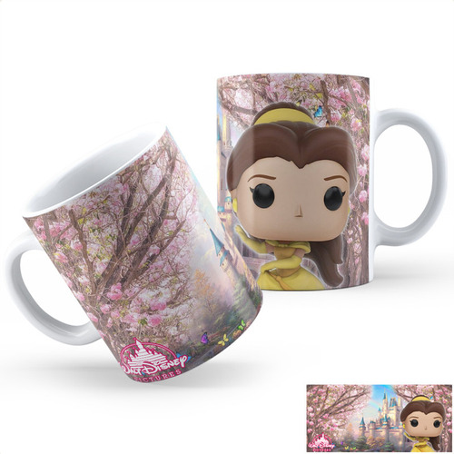 Taza Cerámica Disney Princesas Ae Calidad