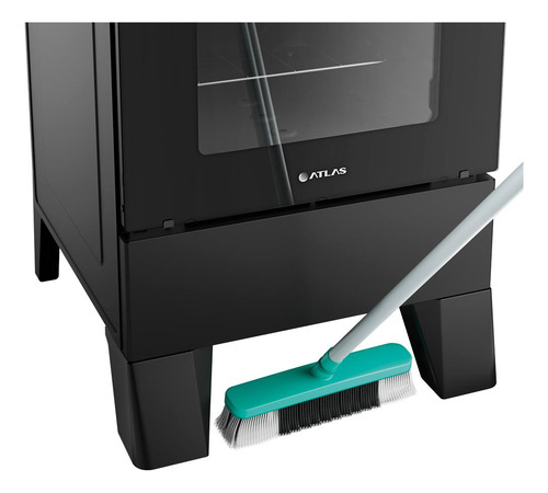 Fogão 4 Bocas Atlas Milão Plus Com Mesa De Inox A Gás 127/220V