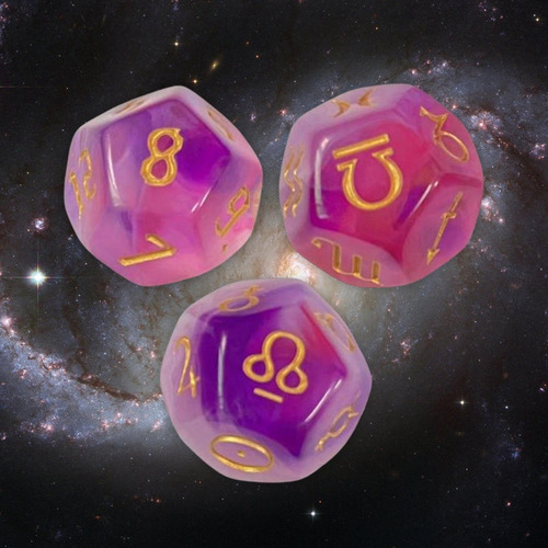 Ppyy 3x Astrología Adivinación Dados Ocio Entretenimiento
