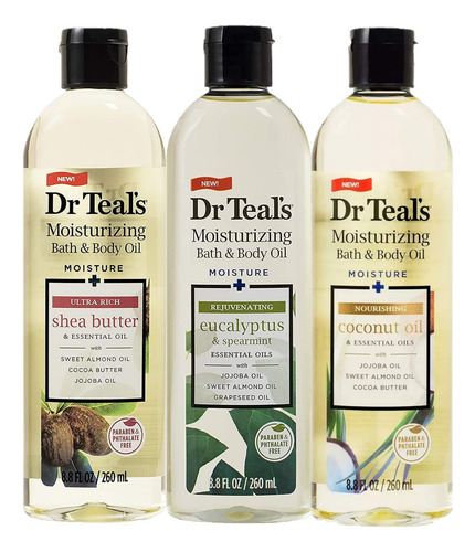 Dr Teal's Dr. Teals Set De Variedad De Aceite De Baño