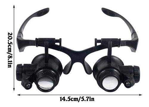 Lente Ocular Led De 10 X 15 X 20 X 25 X, Vidrio Portátil, Id