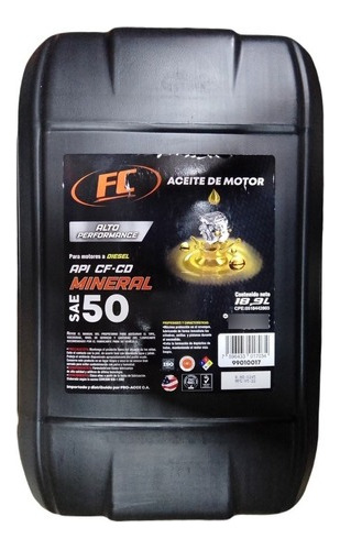 Paila Bidon Aceite Diesel 50 Fc