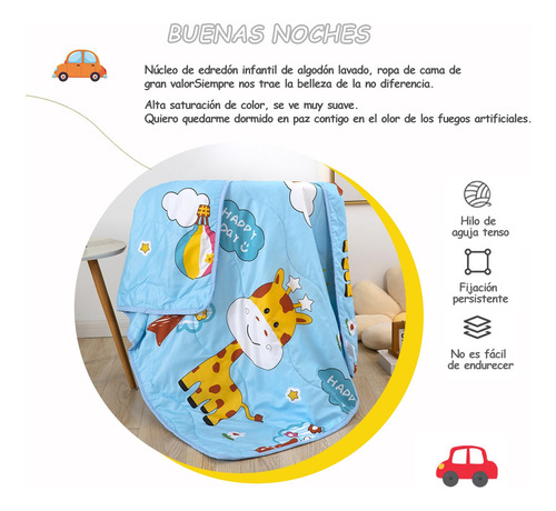 Manta Infantil De Dibujos Animados Colcha Infantil Verano Animal Print Jirafa Con Arbol