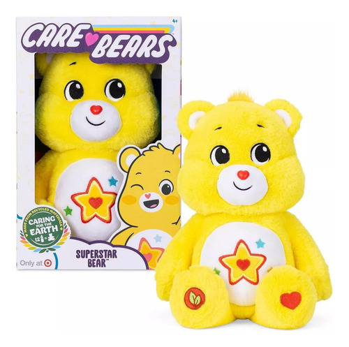 Osito Cariñosito Peluche Super Care Bear Superstar Bear 14'' Color Amarillo