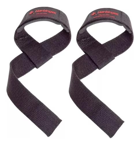 Straps Correas Harbinger Cross Gym Bar Lifting Hombre Color Negro