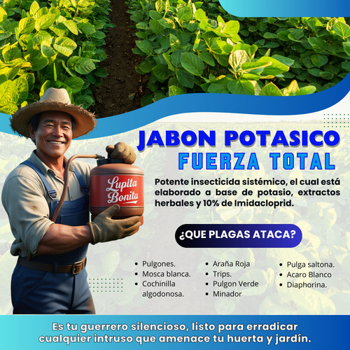 20 L Insecticida minador diaphorina pulgon gusano acaro barren Lupita Bonita JPNR Fungicida y Acaricida