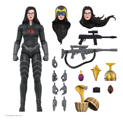 Super7 Ultimates! G.i. Joe Baroness In Black Suit - Figura D