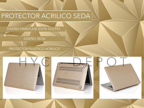 Imagen 4 de 8 de Protector Acrilico Textura Suave Macbook Pro A1502 A1425 13¨