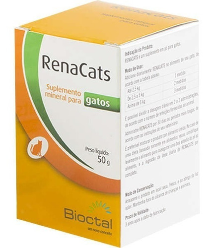 Renacats 50 G Suplemento Mineral Para Gatos