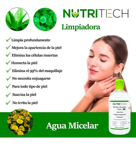 Kit De Sueros Faciales, Vit C, Retinol, Acido + Agua Micelar