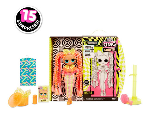 Imagen 2 de 4 de Lol Sorpresa! Omg Lights Dazzle Fashion Doll Con 15 Sorpresa