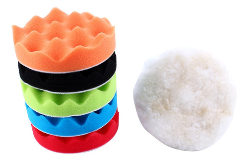 Auto Car Polisher Drill Kit 7pcs 4 Sponge Polishing Waxing