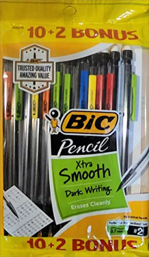 Portaminas Bic, Xtra Smooth, 0,7 Mm, 2 Minas, Cuerpos Transp