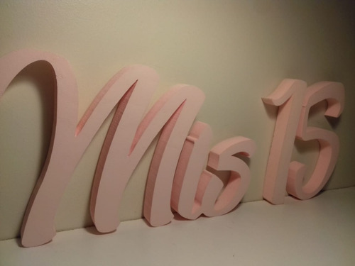 Imagen 8 de 10 de Letras Corporeas Pintadas Polyfan Tunombre Personalizado