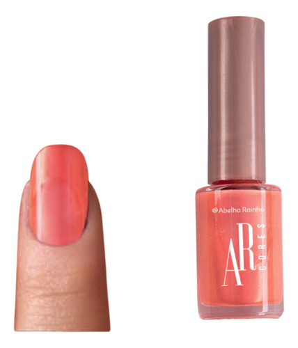Esmalte Abelha Rainha Cor Cintilante Celeste Fácil Aplicação