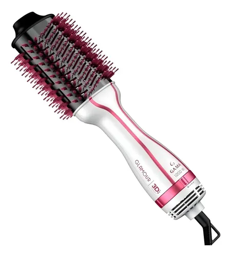 Escova Secadora Modeladora Gama Glamour Pink Brush 3d 1200w 127v