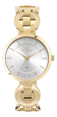 Relógio Technos Feminino Analógico Dourado 2035mwh/1k