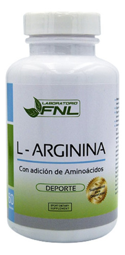 L-arginina 500 Mg 60 Caps Disfuncion Erectil Arginina