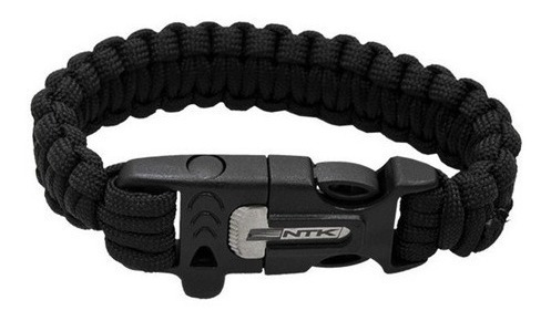 Imagem 4 de 6 de Pulseira Paracord Action Ntk Pederneira Apito Sobrevivência