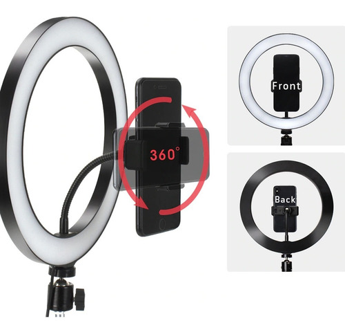 Ring Light Led Iluminador 26cm Completo + Tripé 2.1m