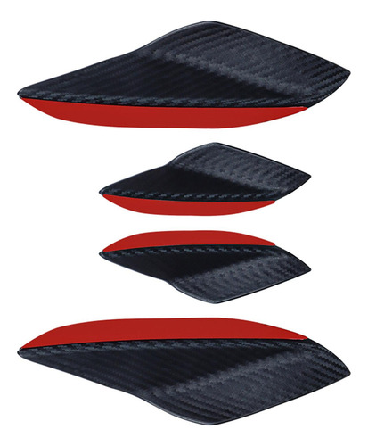 De 4 Piezas Universales Para Patrón De Fibra De Carbono