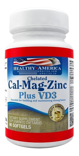 Cal - Mag - Zinc Plus Vd3 X 90 Softgels Healthy America