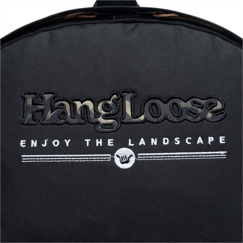 Mochila Hang Loose Masculina Resistentente Básica Casual Cor Preto Desenho Do Tecido Liso