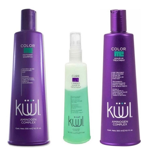 Kuul Color Me Shampoo Matizant+ Leave In+ 2 Fases 150ml