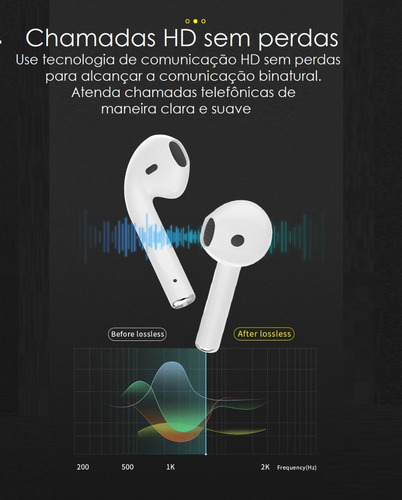 Imagem 8 de 10 de Fone De Ouvido Sem Fio-tws Bluetooth 5.0 Touch Premium S