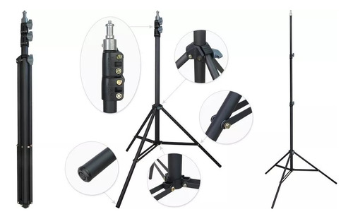 Kit Softbox Montura Bowens Caja De Luz 60x90cm + Tripie