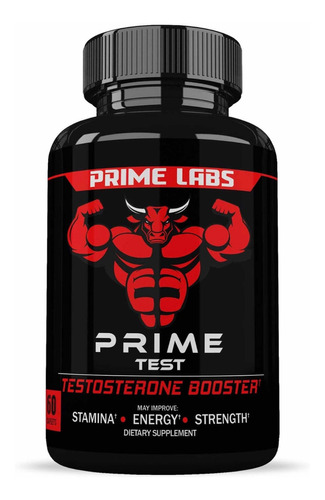 Suplemento en cápsula Prime Labs  Testosterone Booster en botella de 3.2mL 60 un