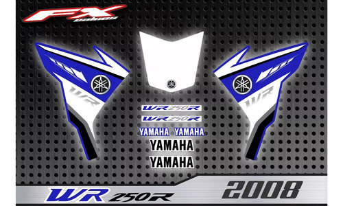 Calcos Opcionales Yamaha Wr 250 R X 2008 Fxcalcos2