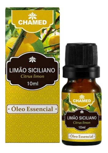 Óleo Essencial De Limão Siciliano 10ml 100% Puro Chamed