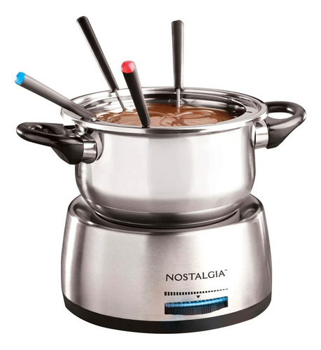 Fondue Elétrico Inox Com Alças Frias Nostalgia