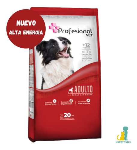 Profesional Vet Perro Adulto Premium Alta Energia X 20 Kg