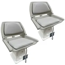 Comprar Butaca Nautica Rebatible Para Lanchas C\u002Fbase Giratoria X2un Color Gris Con Base De 30 Cm