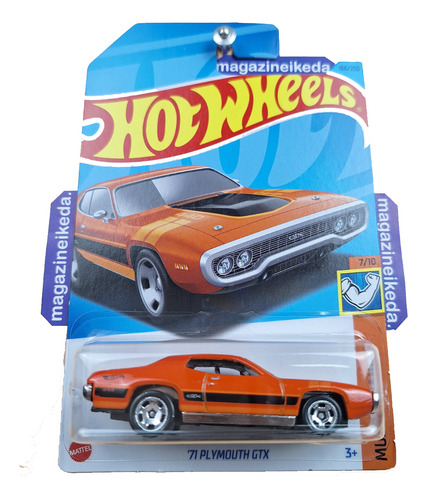 Carro Hot Wheels '71 Plymouth Gtx Hkj56 Laranja C