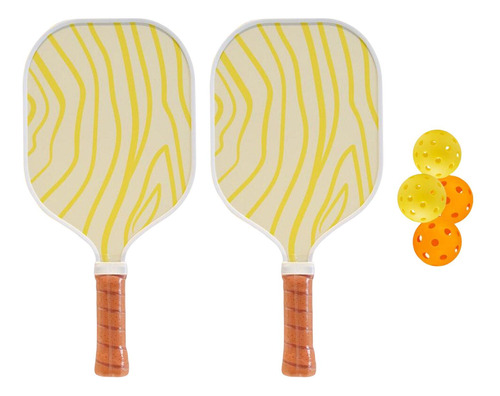 Pickleball Paddle Set Incluye 2 Raquetas 4 Pickleballs Para