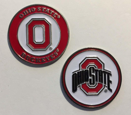 New Ohio State Buckeye Marcador Pelota Golf Doble Cara