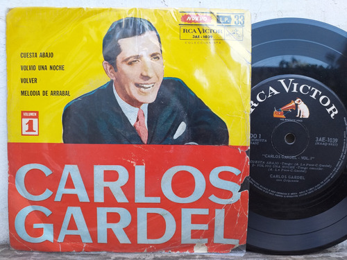 Carlos Gardel - Vol. 1 - Cuesta Abajo -  Ep Vinilo Tango