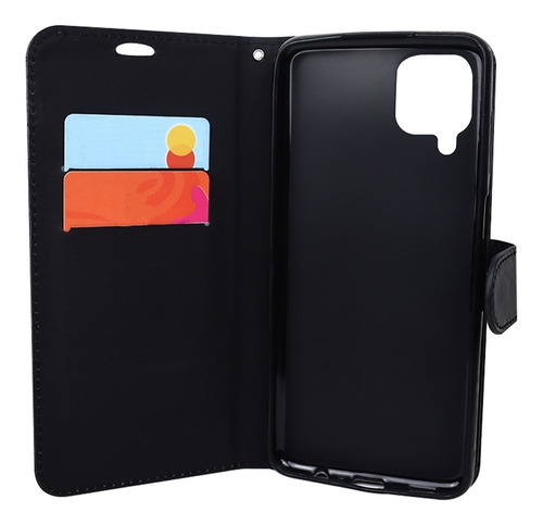  Capa Capinha Carteira + Pelicula Vidro P/ Galaxy A12 A125 