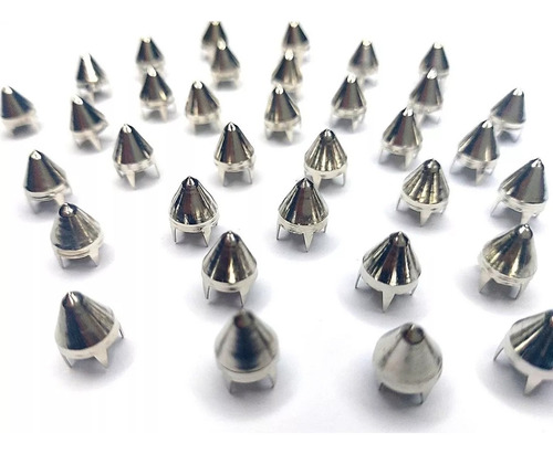 Estoperoles Pico Cono 8mm 100 Pzas Picos Spikes Punk De Pata